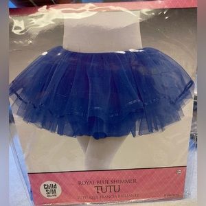 Tutu Skirt Costume Royal Blue Shimmer Up To 10 years Child Dressup Ballet Dance